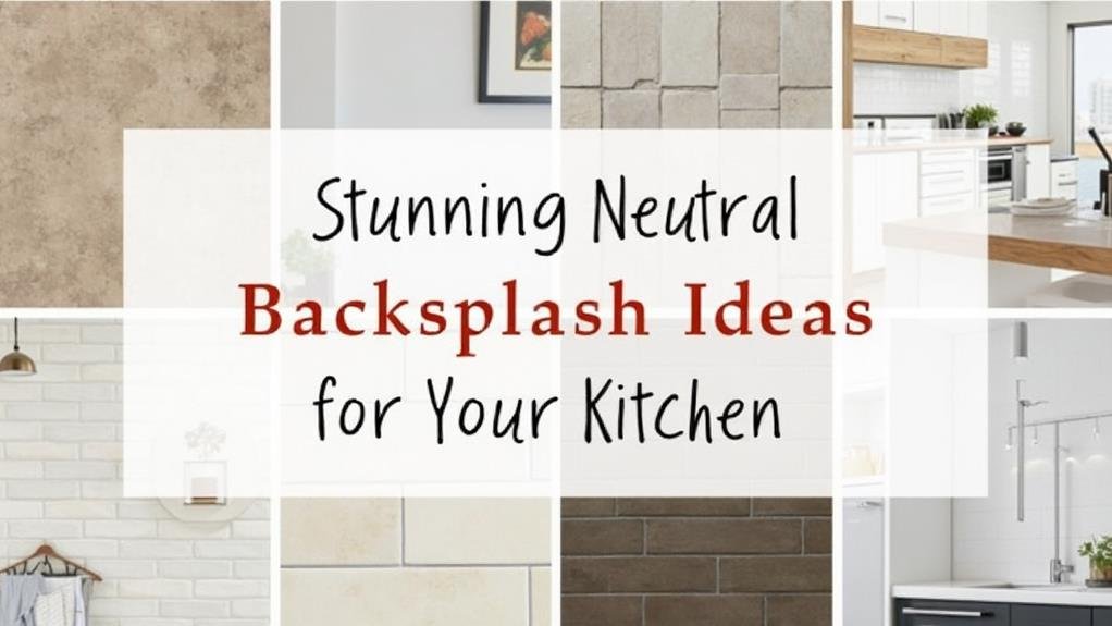 5 Stunning Neutral Backsplash Ideas for Your Kitchen