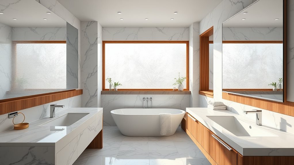 Creating Stunning Bathroom Ideas with White and Wood